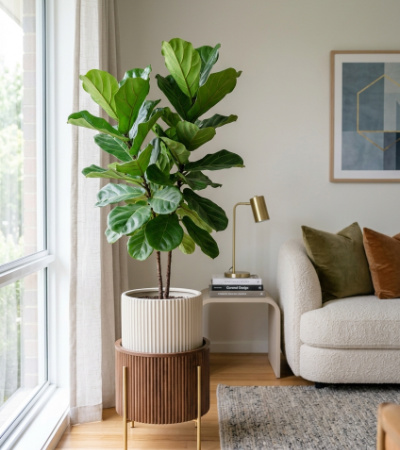 living room plant